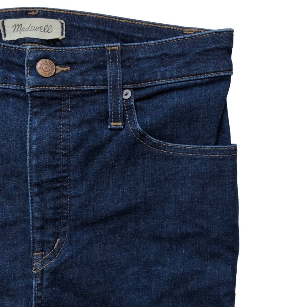 Madewell High Rise Skinny Jeans Dark Wash Size 27 - Picture 5 of 15